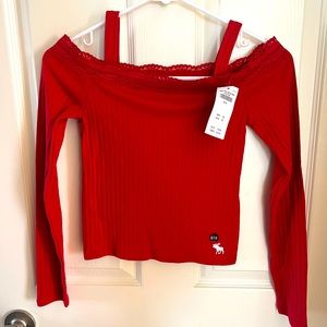 Girls Red Abercrombie kids Top
